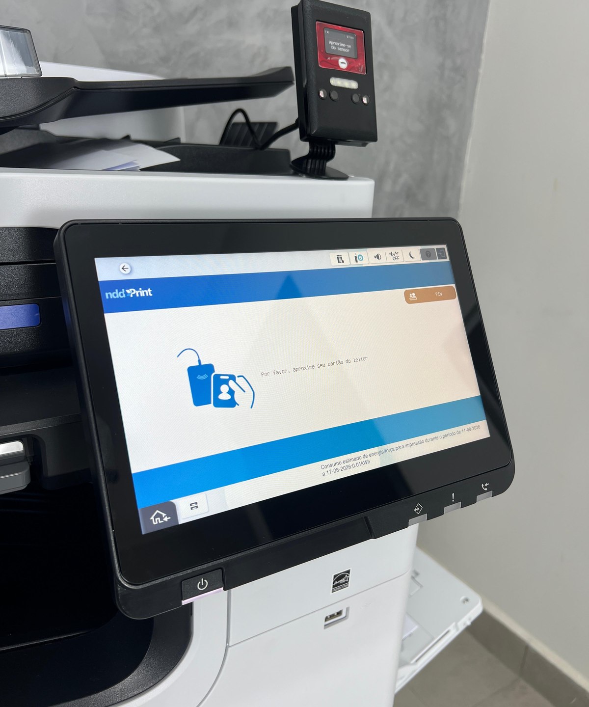Tela touch de 10,1 polegadas